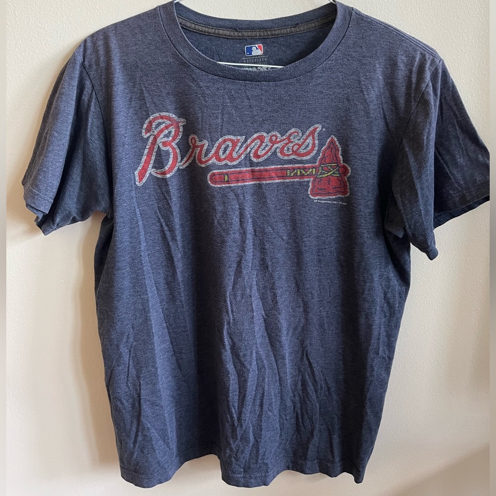 MLB Atlanta Braves ring spun soft 50/50 baseball T-shirt
